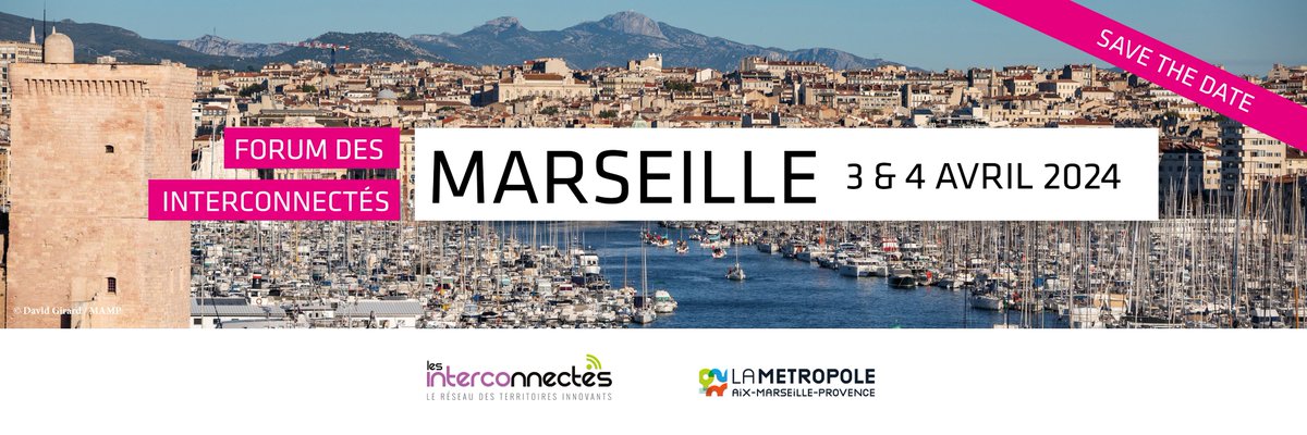 INTERCOnnectes's tweet photo. 🗓️ Rendez-vous les 3 et 4 avril 2024 à Marseille pour une nouvelle édition du Forum des Interconnectés !

Il est organisé en collaboration avec @AMPMetropole 🤝🏻

Ne manquez pas ce rendez-vous incontournable du numérique 🤩 https://t.co/PBI9Tk9Nf1