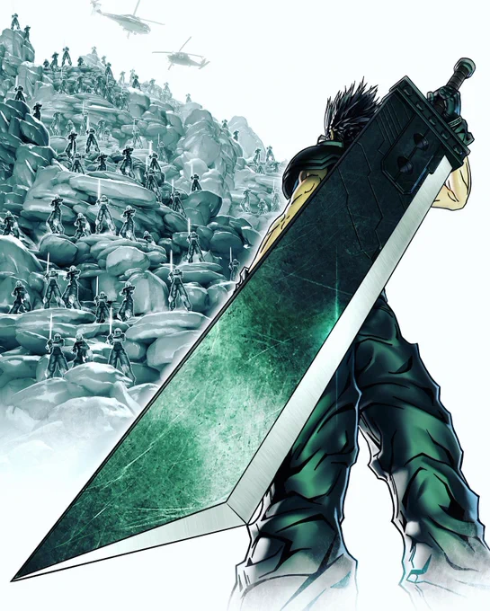 If you want to be a hero, you need to have dreams, and honor…#SquareEnixArt #FF7 #FF7EverCrisis 