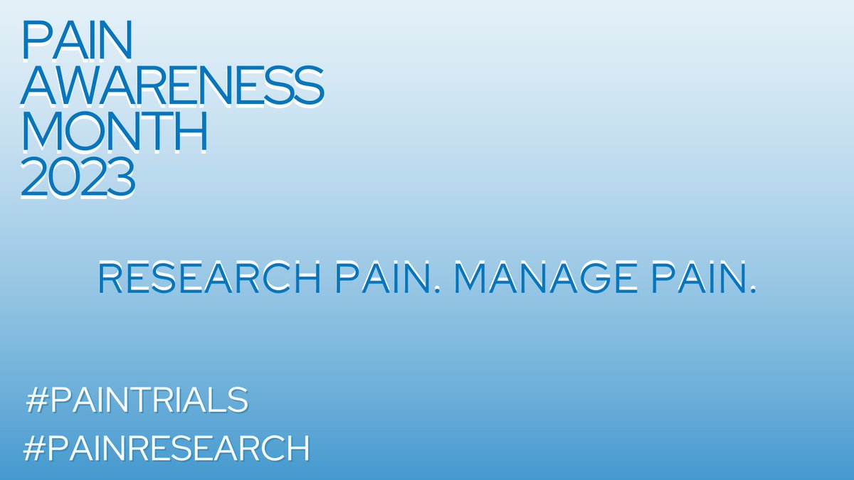 2023 Pain Awareness Month theme: 'Research Pain. Manage Pain' By magnifying pain research, we foster empathy, advocate for effective pain management & advance studies for improved therapies. #PAM2023 #paintrials #PainAwarenessMonth2023 #AusPainSoc #BPRSIG