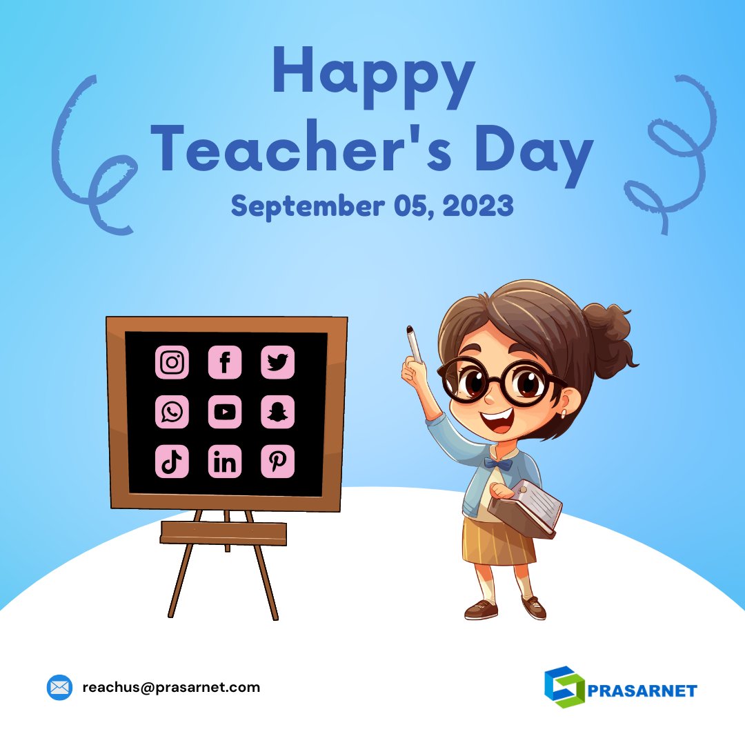 prasarnet's tweet photo. Behind every pixel-perfect campaign, there's a teacher who guided us to brilliance. 🌟

Happy Teacher's Day to our Digital Gurus!👨‍🏫

#TeachersDay #teachersday2023 #digitalmentors #brandbuilders #digitalgurus #branding  #prasarnet https://t.co/dXzoWbjsFY