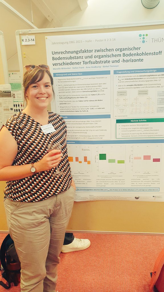 New week, new conference!
On Sunday started the #dbg2023 in Halle with a nice Icebreaker. Yesterday there were already interesting talks on #peatlands, #soilcarbon, #soilpolicies and many more. Thank as well for the great discussions and interest on my poster!