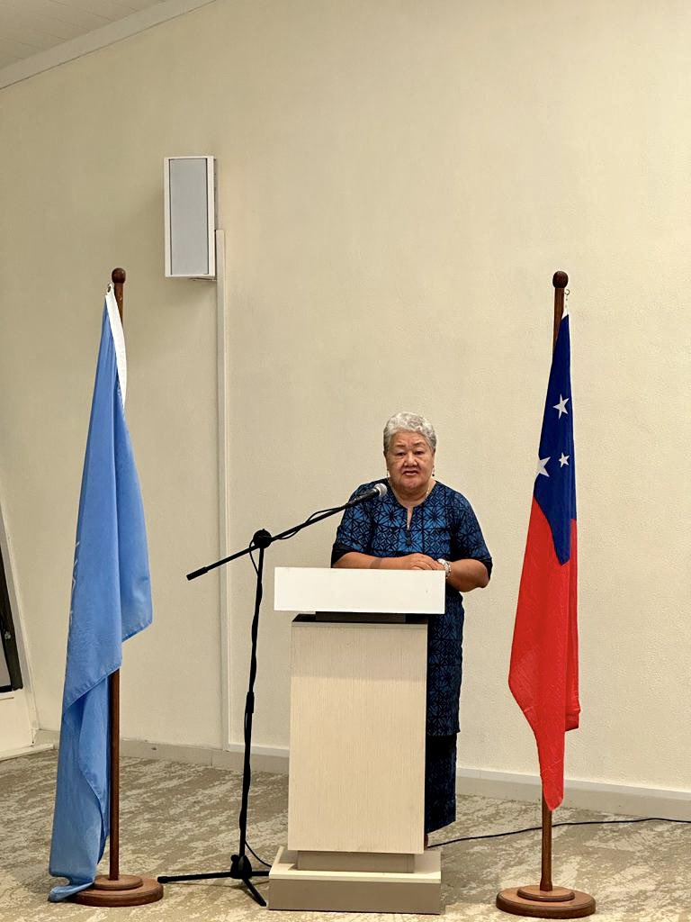 Congratulations to @samoagovt for organising a national #SDG consultation ahead of #SDGSummit. @un_samoa is proud to support this. I am looking fwd to enhancing our partnership in accelerating SDG implementation in the remaining 1/2 to 2030 & to #LeaveNoOneBehind