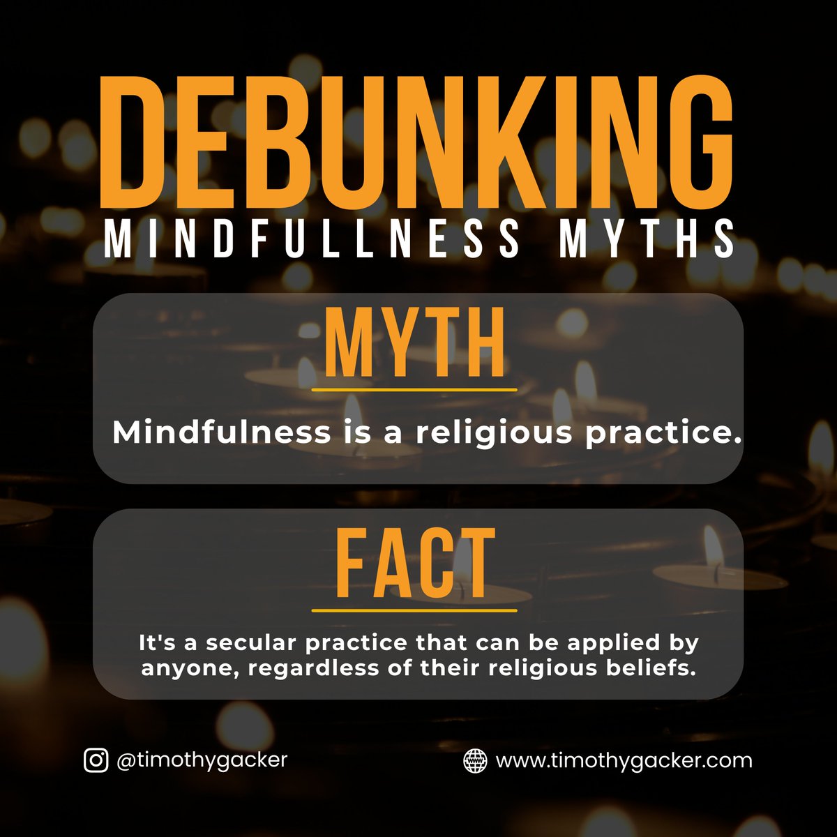 Mindfulness is a tool for managing stress, enhancing mental clarity, and improving overall well-being. 

No need to change your beliefs! It is adaptable and can complement ANY spiritual path or none at all.   

#mindfulnessforall #openyourmind