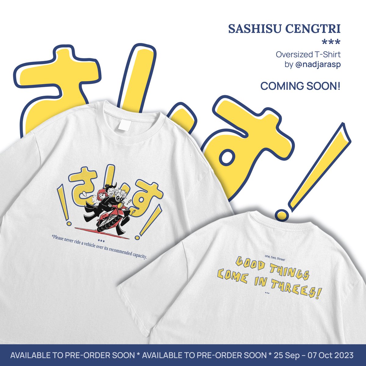 nadjarasp's tweet photo. 🤭🤭🤭COMING SOON🤭🤭🤭

also good news‼️ i now accept partial payments for Pre-Orders jadi kalo ada yg mau DP dulu bisa gan😎

pelunasannya nanti via 🍊biar graong😚 (kalo yg pickup di CF full payment only yach😢)

yg mau ditag pas open PO tgl 25 drop @ ajaa🥸 https://t.co/dxtcbVYH8w