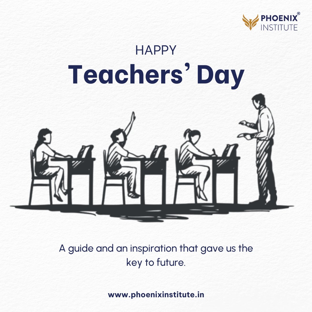 phoenixusedu's tweet photo. Teachers are the architects of our future, the beacons of wisdom.
#happyteachersday #teachers #inspiration #motivator #mentor #PhoenixInstitute https://t.co/GzGSxayPM8