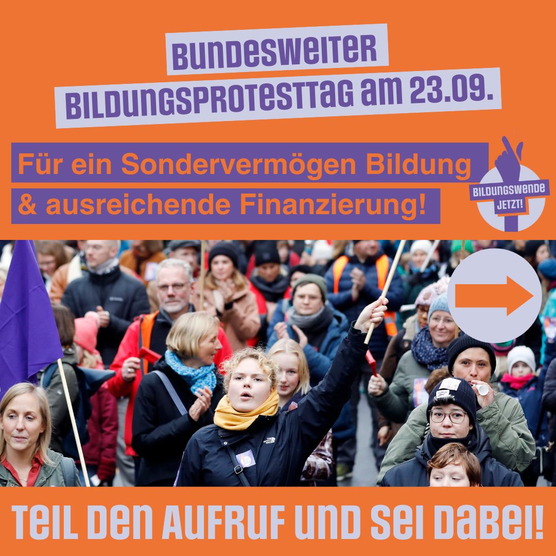 schule_anders's tweet photo. Beginn der Haushaltsverhandlungen im Bundestag. Mitten in der #Bildungskrise will die Ampel kürzen. Das ist unverantwortlich. Für eine #Bildungswende braucht es massive Investitionen in den Bildungsbereich und ein Sondervermögen #Bildung
#twlz #twkita https://t.co/rqJNkZiBH6 https://t.co/tgVHDbNlKQ