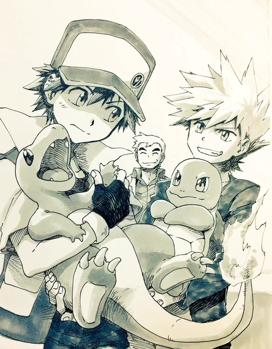 エピソード04を描くとしたら入りそうな過去絵「おれのえらんだポケモンのほうが つよそうだせ!」「トキワシティの まわりに ひろがるふかくて おおきな もりてんねんの めいろに なっておりまいごに なるひとも おおい」「おれの かたい いしは おれの ポケモンにも あらわれる!」 