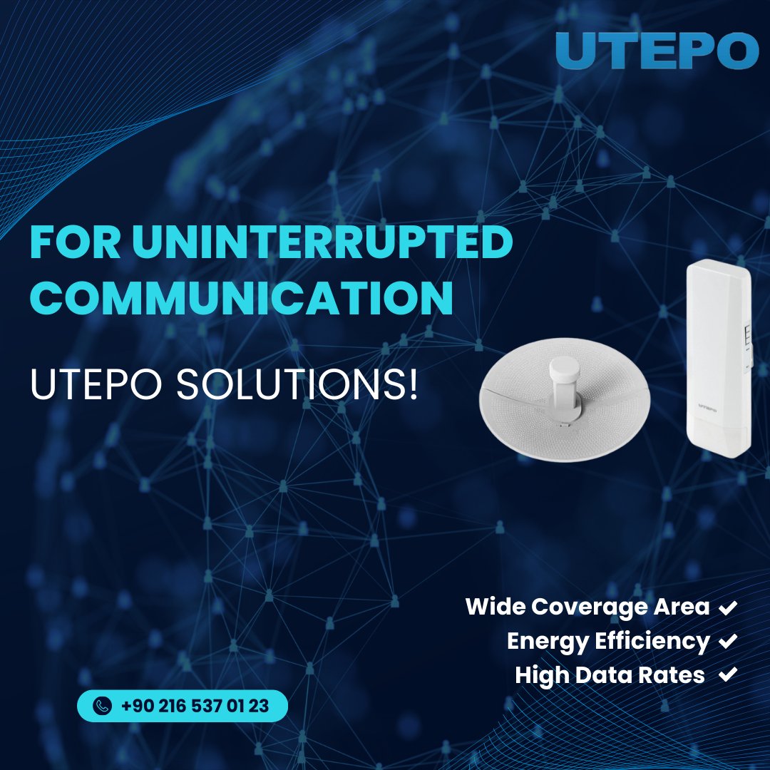 OncuGlobal's tweet photo. Utepo Products: Powerful and Reliable Solutions for Wireless Communication
https://t.co/4kO4lOMwlt
#Utepo #WirelessCommunication #TechnologySolutions #InternetConnection https://t.co/AYk5zJ42T4