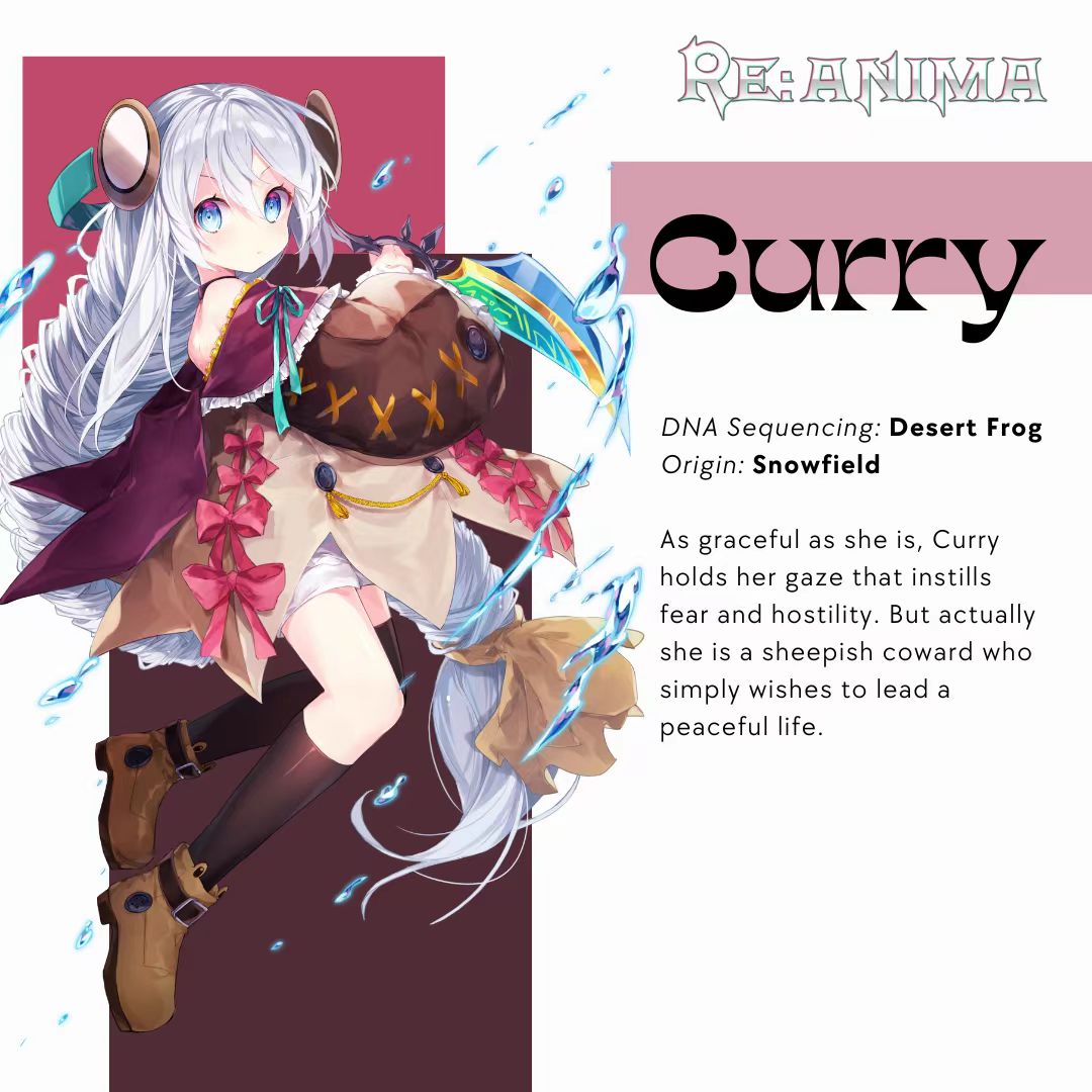 ReAnimaManchin's tweet photo. SneakPeek {2} 𝕮𝖚𝖗𝖗𝖞 🐸

Meet Curry, an Anima girl who prefers the company of her thoughts. She's a quiet observer, but when she speaks, it's always worth listening.

💬 Would you recruit her to join you on your journey in Re:Anima?

#FreeMint #GameFi #Web3Gaming #REANIMA https://t.co/AVvr4ktx2t