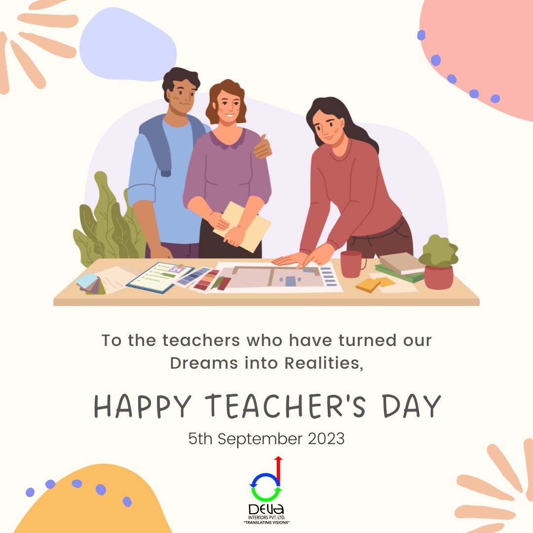 interiorsbydipl's tweet photo. We wholeheartedly celebrate π₯³β¨ all the teachers & mentors π©βπ«π¨βπ« who push us forward βοΈ, help us grow π± & find our paths in life π€οΈ π«.
#HappyTeachersDay #TeachersDay #TeachersDay2023 #DIPL #VisionsToReality #DevaInteriors #InteriorDesign #InteriorDesigning #InteriorContracting https://t.co/BxcLzUfB18