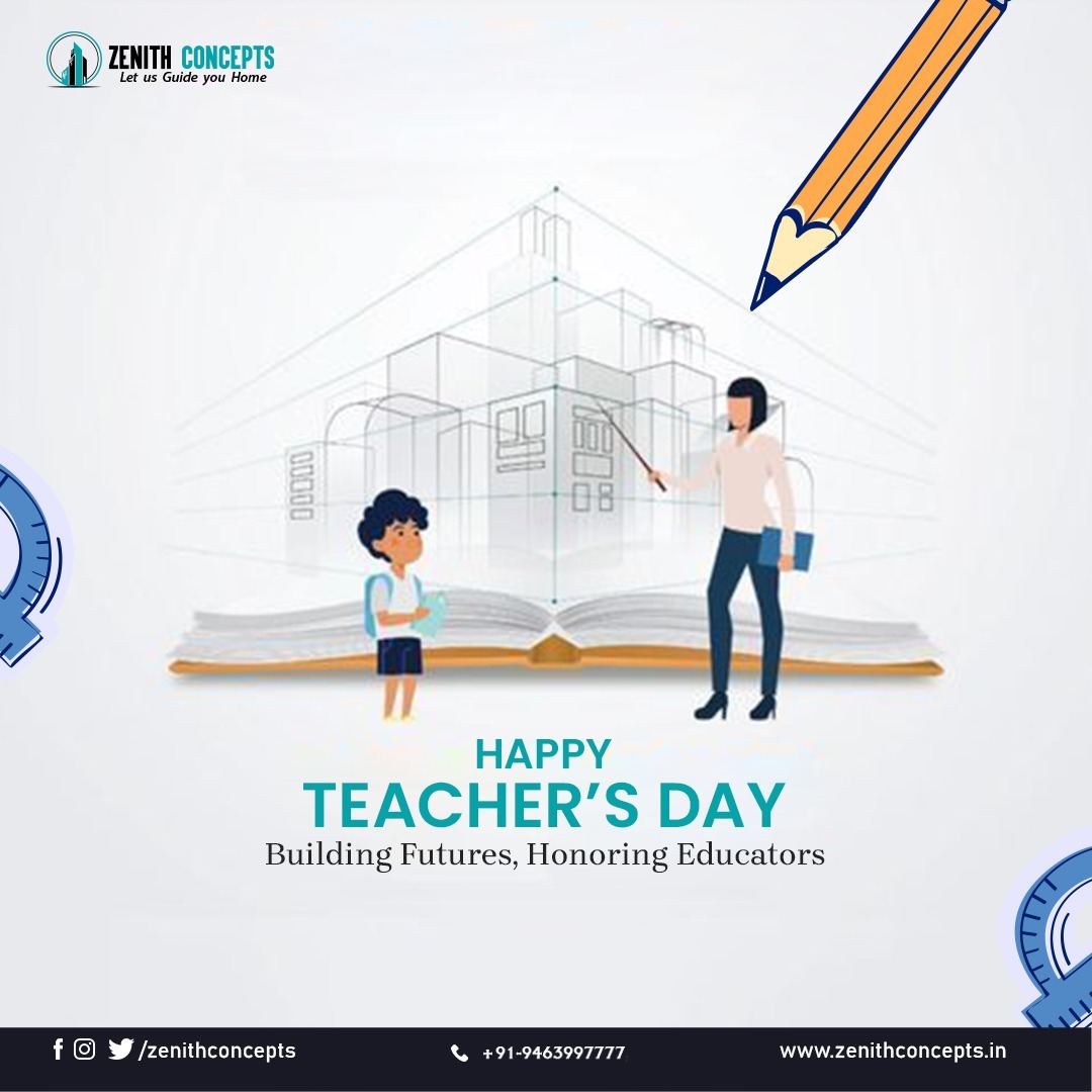 ConceptsZenith's tweet photo. To the educators who paint the canvas of our knowledge with vibrant colours, Happy Teacher's Day!

#teachersday #teacher #teachers #happyteachersday #teacherlife #education  #school #teacherday #india #thankyou #teacherappreciation #ZenithConcepts #construction #realestate https://t.co/29iku8I6I1