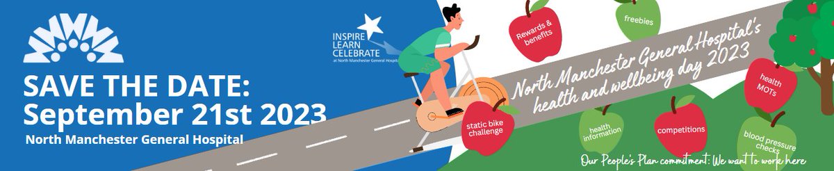 NorthMcrGH_NHS's tweet photo. 📢NMGH staff, do you champion great health and wellbeing amongst your colleagues? Come along to our health and wellbeing day in the Gallery Restaurant on Thurs 21st September 11am-4pm to learn about becoming a mental health first aider and Freedom to Speak Up Champion #F2SU https://t.co/tPD9hwkZmZ