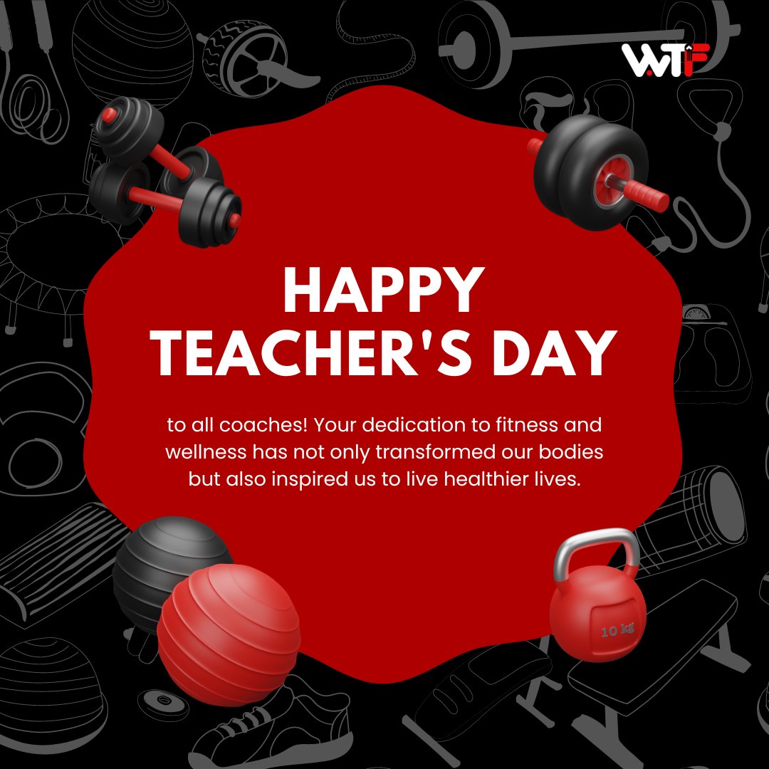 wtf_gyms's tweet photo. Happy Teacher's Day to our amazing gym coach! Your dedication to fitness and wellness has not only transformed our bodies but also inspired us to live healthier lives. https://t.co/HANRafRptB