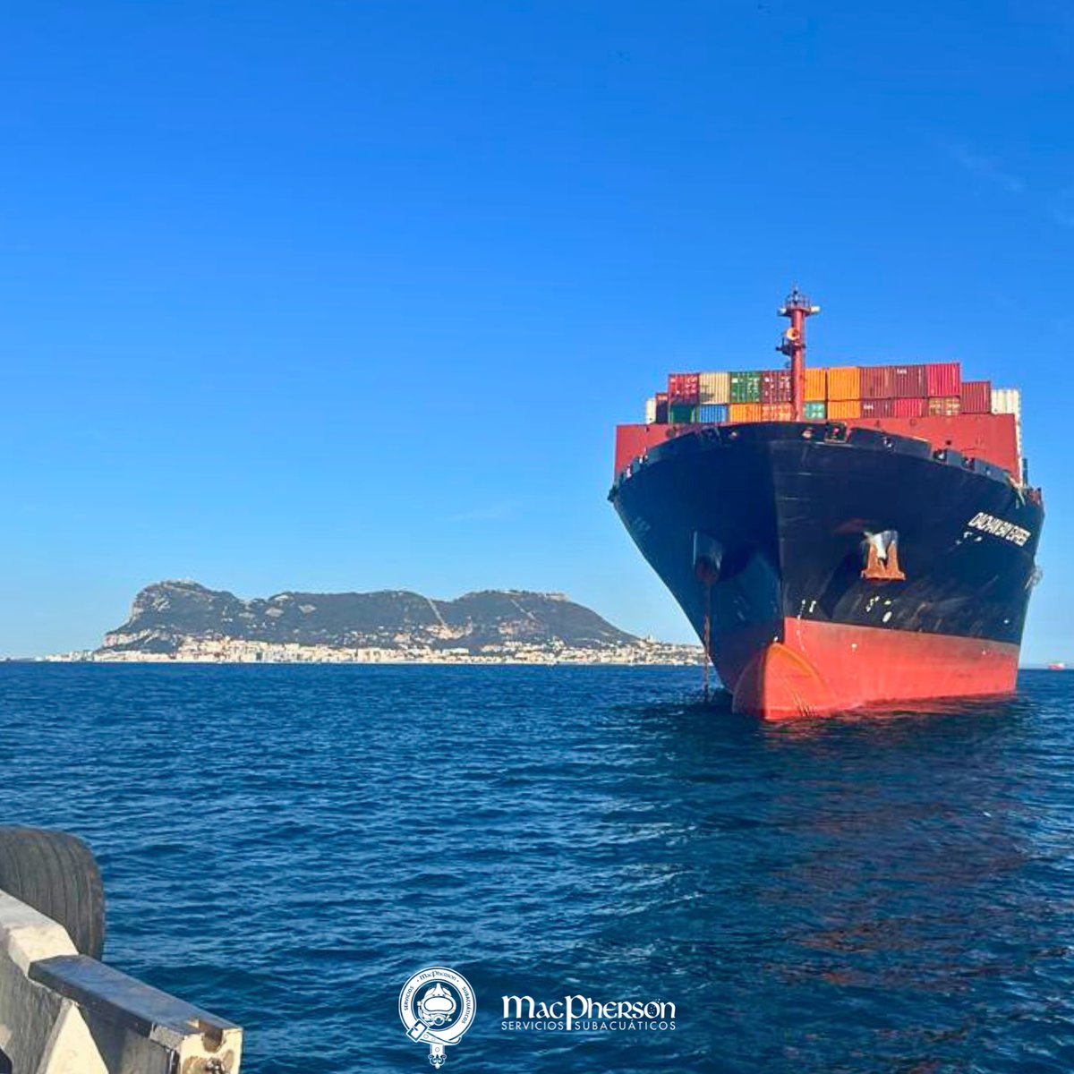 De los trabajos realizados la semana pasada en el DACHAN BAY EXPRESS, en el puerto de ALGECIRAS.

#macphersonsl #macphersonbuzos #macphersonserviciossubacuaticos #serviciossubacuaticos #underwaterservices #underwater #puertodealgeciras #bahiadealgeciras #bahiaalgeciras #gibraltar