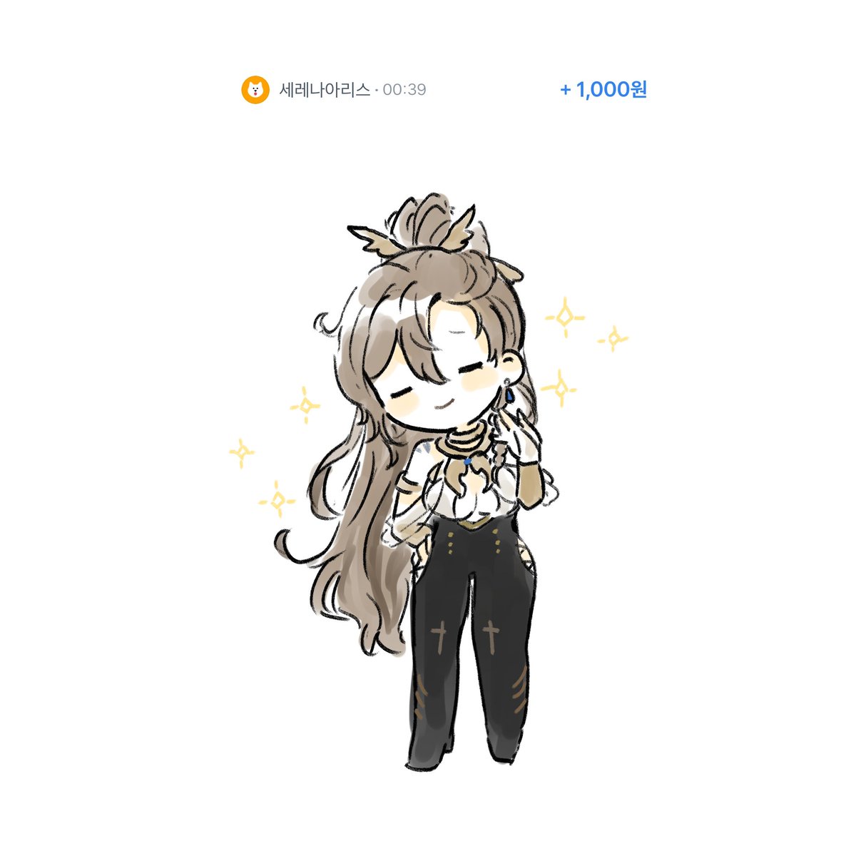 「#천원리퀘 백서른번째프리유니버스의 세레나 아리스님~ 」|사미のイラスト