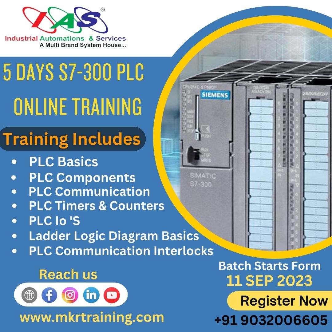 mkr_ias's tweet photo. PLC Automation 5 Days Online Training Program

Register Here:
https://t.co/0km71MV0oC

Contact Us:
Mkr Industrial Automations &amp; Services.
Website: https://t.co/x8KqmT6n6h
Call: +91 9032006605
Email: paramesh.ias01@outlook.com https://t.co/u1TwcUPYbP