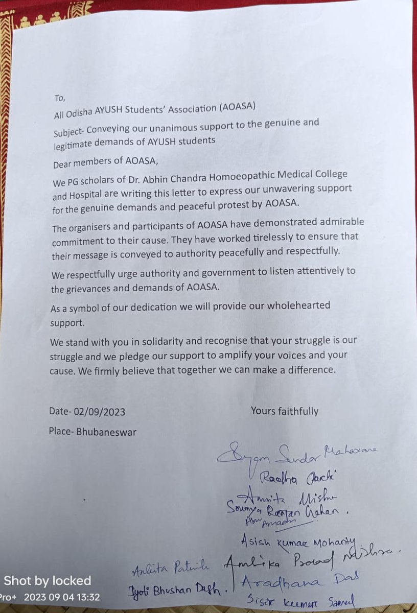 AjayBasanwal's tweet photo. #JusticeForAyush PG Association of both HOMOEOPATHY AND AYURVEDA extending their support for the demands of AOASA
@CMO_Odisha @Naveen_Odisha @MoSarkar5T @moayush @GovernorOdisha @SecyChief @HFWOdisha @PIBAYUSH @PIBBhubaneswar @narendramodi https://t.co/x2p9gddeMj