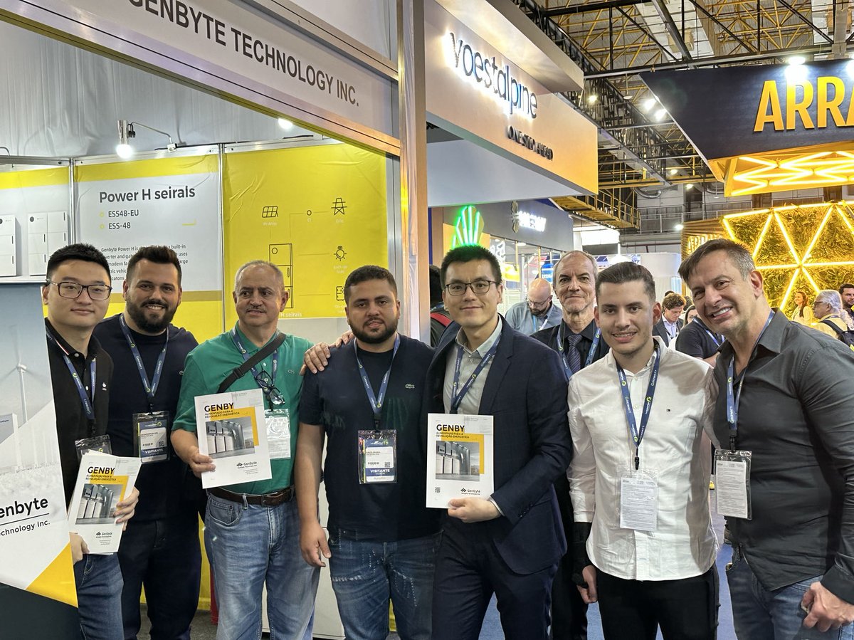 GenbyteTech's tweet photo. @GenbyteTech  has participated in @ThesmarterE #SouthAmerica 2023 on 29th to 31st, 2023 in #saopaulo , #Brazil  Genbyte exhibited a series of remarkable and technologically innovative #Portable #energy storage &amp; #inverters that demonstrate strong attention to R&amp;D and innovation. https://t.co/VmVzuF2UNj