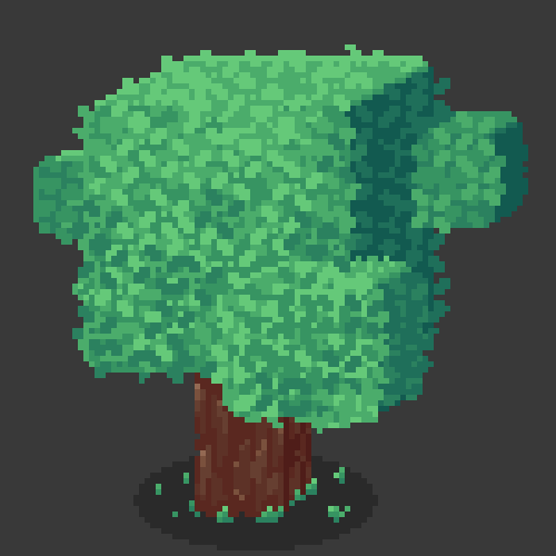 trnkdev's tweet photo. Cube tree challenge 🌳

#pixelartwork #Pixelart #pixilart #art #tree #pixel_dailies https://t.co/erIy3qIVuw