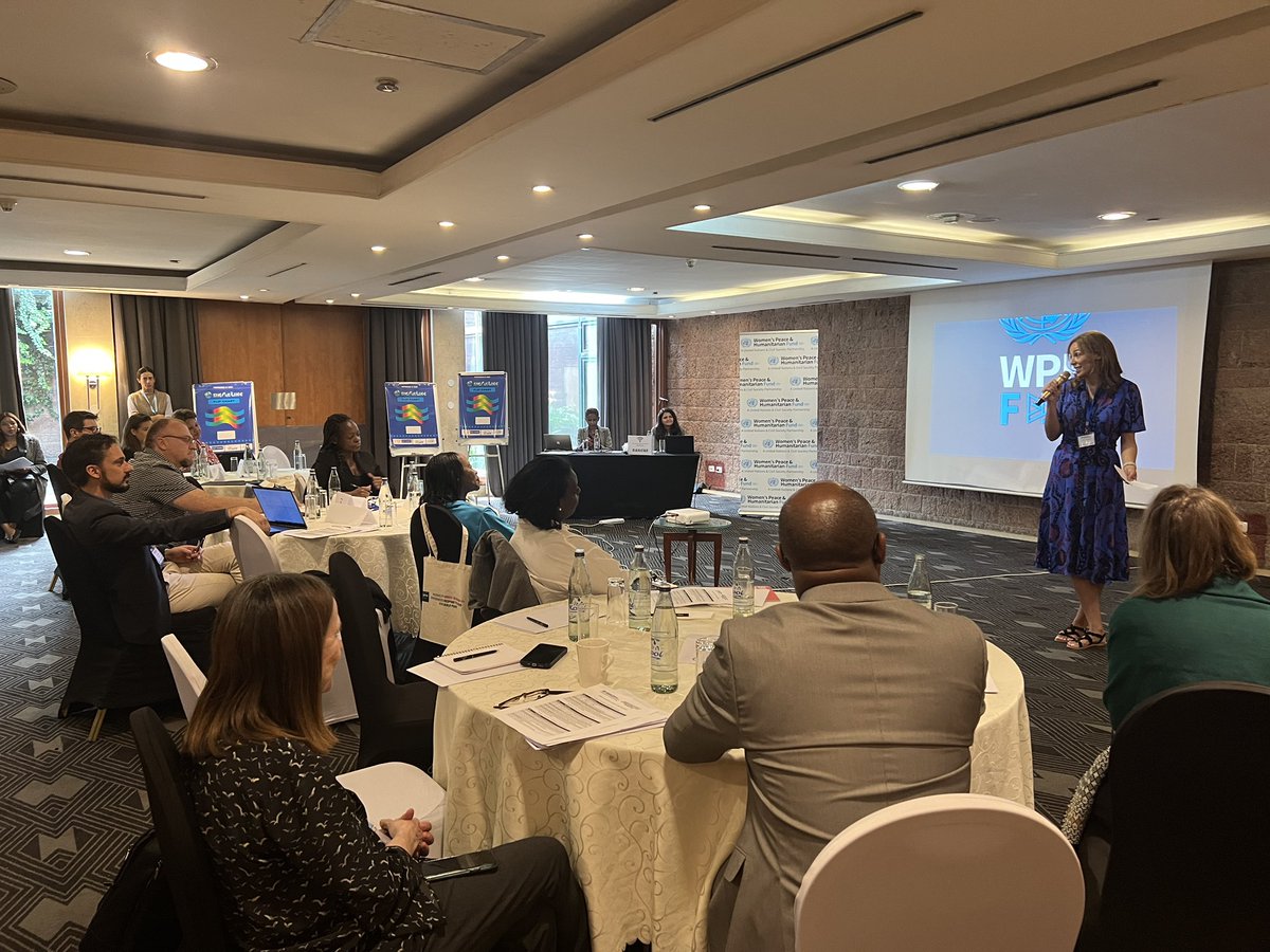 wphfund's tweet photo. “Together we’ve supported over 1,000 local women’s civil society orgs since 2016, so congratulations to all of you.” 
Head of @wphfund Secretariat @GhitaElKhyari opens the first ever in-person WPHF global focal point convening in #AddisAbaba #Ethiopia 🇪🇹 @UN @UN_Women @UNFPA https://t.co/ikxT7cQhRk