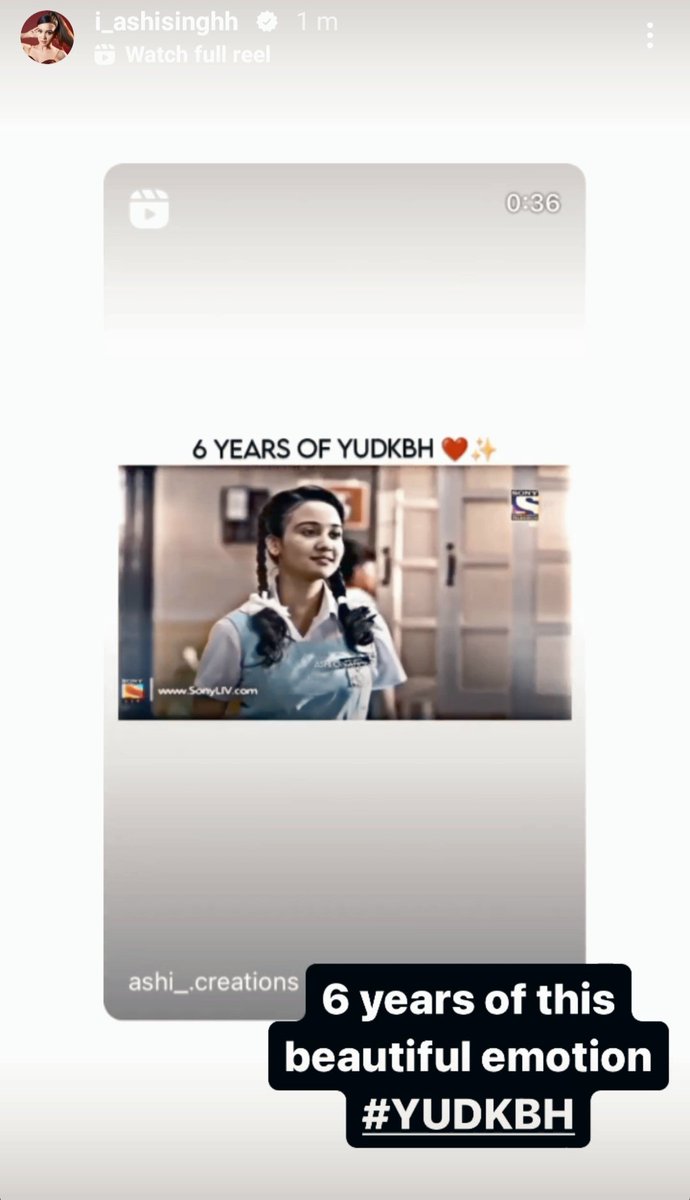 Ashi. 🥹🫰

The love and gratitude that she has for doing YUDKBH always fills my heart with so much pride and joy. Thank you for being my ultimate comfort character. ❤️

#AshiSingh