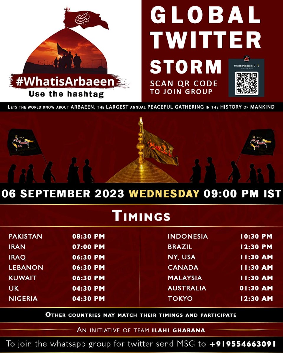 Sadiqrizvi92's tweet photo. Join the Global Campaign

#WhatIsArbaeen https://t.co/2RZDSWYPAe