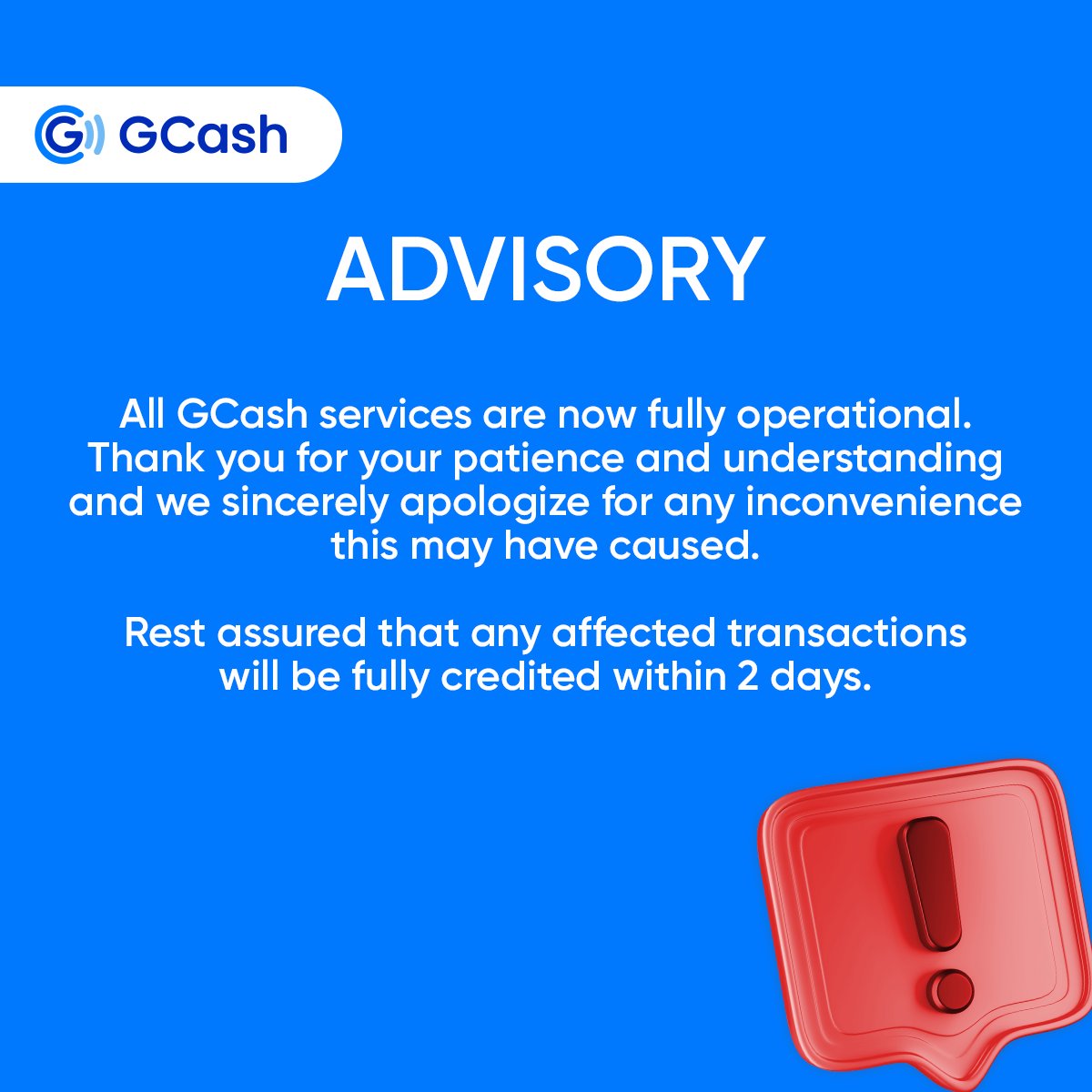 GCash tweet media
