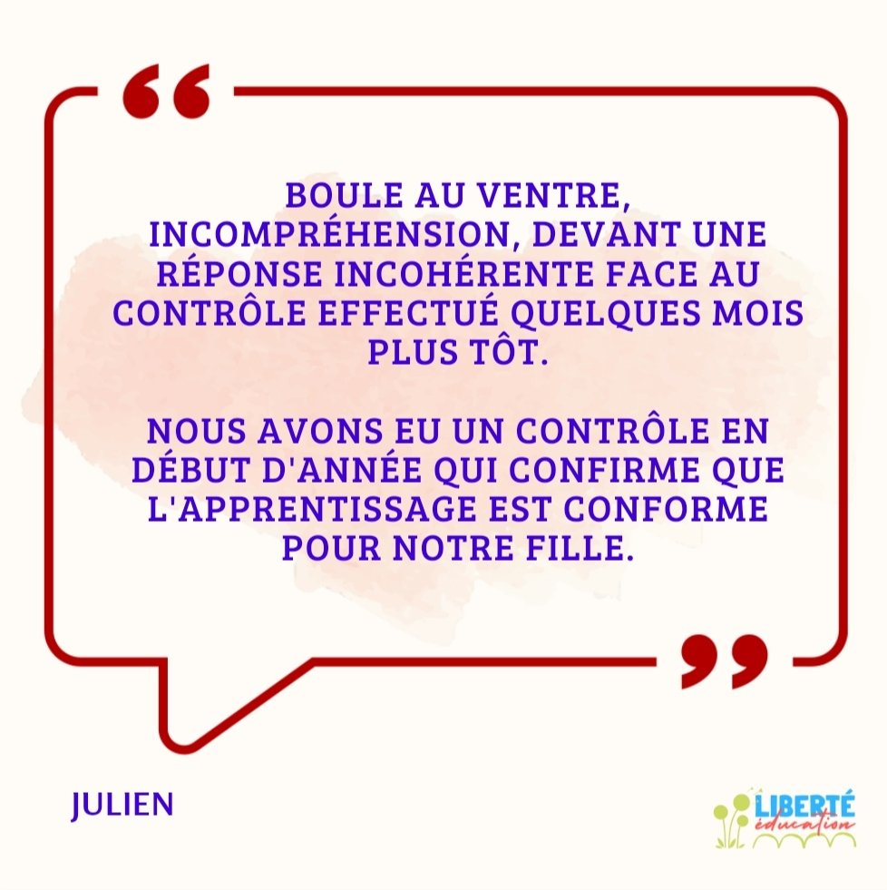 Liberteducation's tweet photo. Pour cette #rentree2023, certains parents avaient choisi comme modalité d'instruction pour leur enfant l'instruction en famille #IEF.

Lorsque l'IEF a été placée sous autorisation, les citoyens avaient été assurés que "ceux qui font bien l'IEF pourraient continuer", @jmblanquer.

Aujourd'hui en #France, dans la réalité, des enfants qui ont eu un contrôle positif l'année dernière se retrouvent obligés de faire leur rentrée en présentiel, contre leur intérêt supérieur et sans respect de l'autorité parentale de la part de certaines académies: il a été décrété que l'enfant n'avait plus de situation propre.

Bonne rentrée à tous ces enfants contraints au présentiel malgré un projet éducatif établi spécifiquement pour eux en #IEF, qui ne voient pas leurs droits et leurs libertés assurés dans notre démocratie.

#rentreescolaire #RentreeScolaire2023 #Rentreedesclasses #école #homeschooling #homeschool @GabrielAttal @sarah_tanzilli @Dsden69 @AssembleeNat @Senat @Defenseurdroits @education_gouv