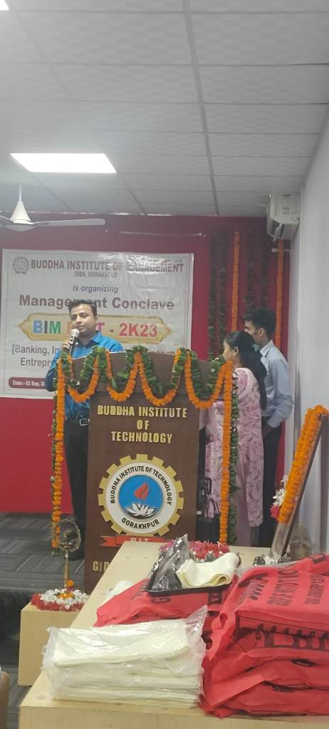 bitgkp525's tweet image. Buddha Institute of Management organized a management conclave BIM-FEST- 23 ( Banking,Insurance,Marketing,Finance,Entrepreneurship,Security,Travel) on 2nd of September 2023. 
#management #ManagementConclave #marketing #insurance #finance