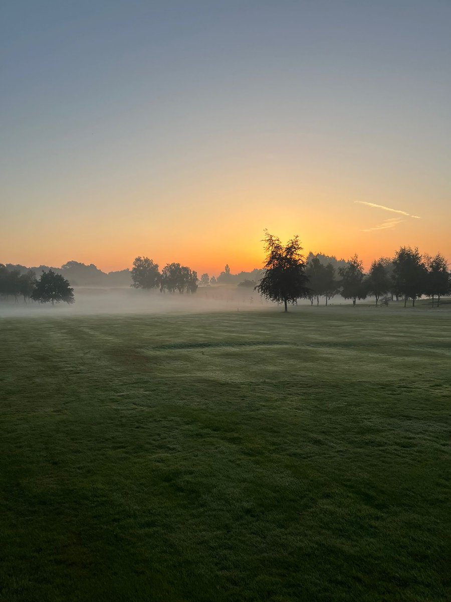 Lovely pic from the course this morning ⛳️ very mystical