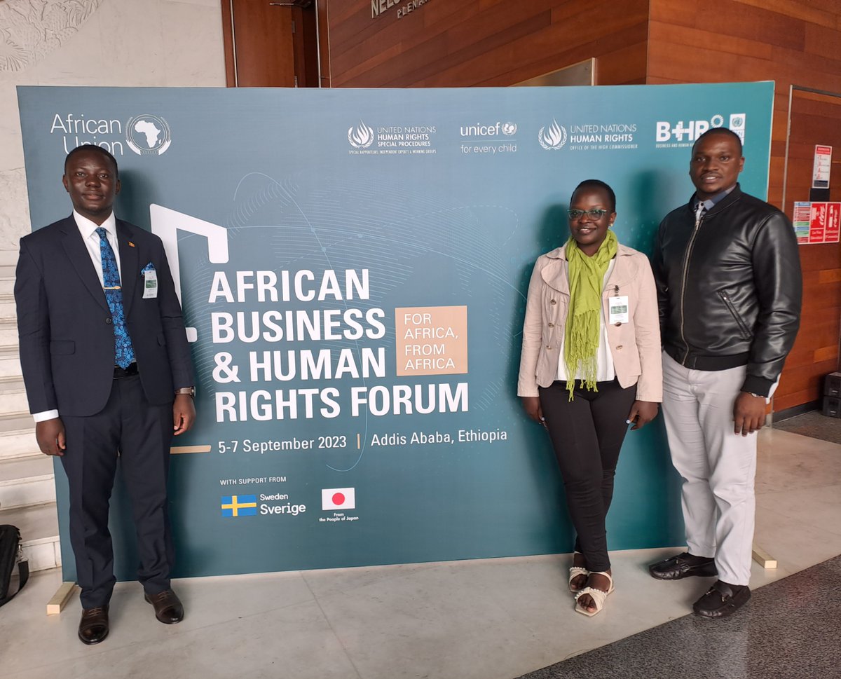 We're participating in the 2nd African Business and Human Rights Forum where discussions will focus on creating African solutions for promoting  #CorporateAccountability and the #UNGPs on #BizHumanRights
#ABHRForum

🗓️ 5-7 September
📍 Addis Ababa, Ethiopia