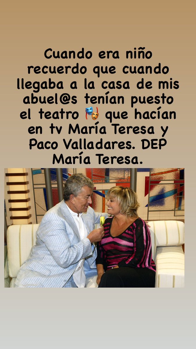 Jfdezgo90's tweet photo. DEP María Teresa Campos. https://t.co/qi2DxgEKcg