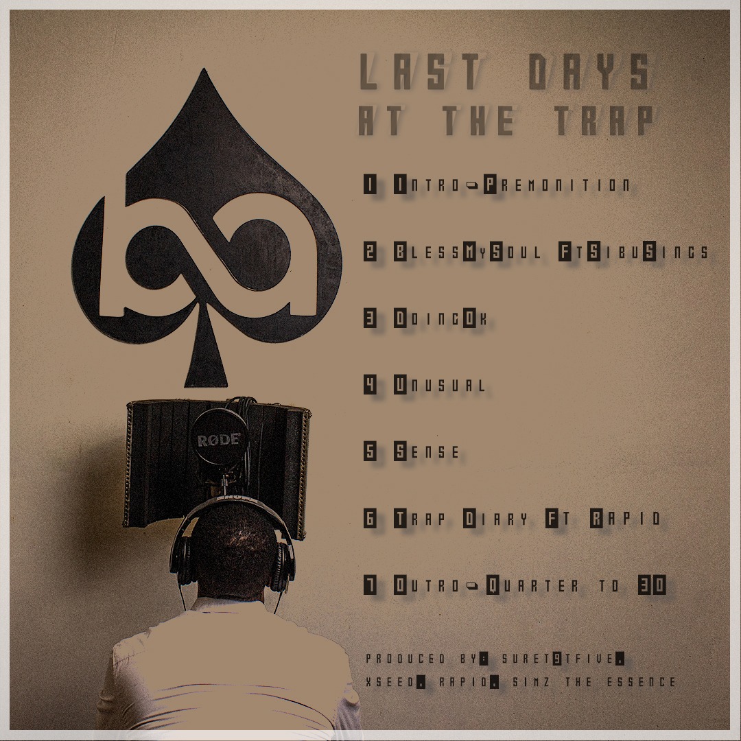 BlackAce_za's tweet photo. #LastDaysAtTheTrap OUT NOW
https://t.co/kUkvXdheUj
#Premonition music video OUT NOW https://t.co/kUkvWdXQ9pโฆ
#LDATT #LASTDAYSATTHETRAP #HIPHOP https://t.co/LQM0nLVKAO