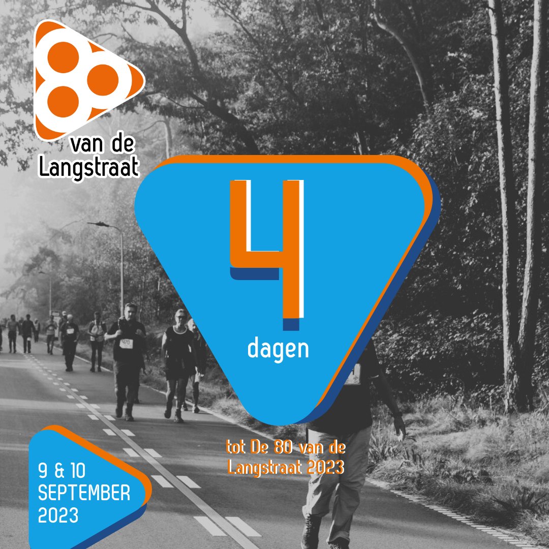 80Langstraat's tweet photo. Dag voor dag komt het weekend dichterbij 😁Deel je tips om het aftellen de laatste dagen wat makkelijker te maken!

Nog 4️⃣ dagen tot 𝗗𝗲 𝟴𝟬 𝘃𝗮𝗻 ����𝗲 𝗟𝗮𝗻𝗴𝘀𝘁𝗿𝗮𝗮𝘁.

#80vandelangstraat #mini80 #midi80 #samende80 #doede80 #de80 #langstraat #delangstraat #kennedymars https://t.co/H5kBHOyEYB
