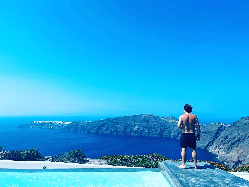 JimStokesDesign's tweet photo. Summer break is almost over. Lots of exciting design & branding challenges coming up. Can’t recommend the #Avaton on #Santorini enough. Perfect luxury in the home of the gods. https://t.co/SCE3veOspv