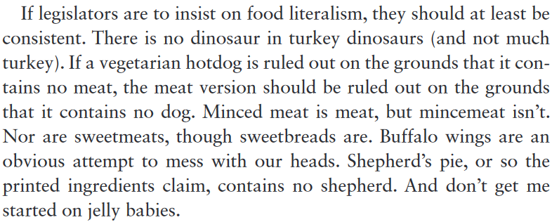 GeorgeMonbiot's tweet image. As France decides to ban plant-based products from being marketed with meat-like words, here are my thoughts from Regenesis about such food literalism: