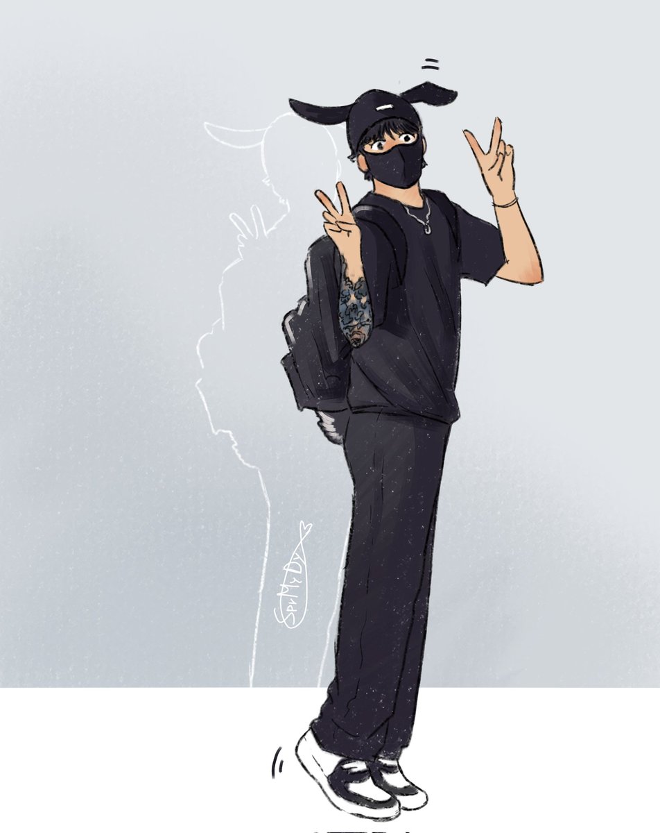 SprMyDy's tweet photo. 🐰✈️
#jungkook #fanart https://t.co/USNM7fayWu