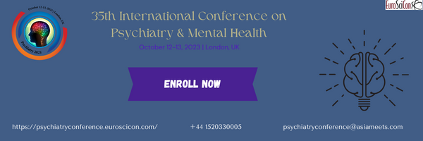 Excited to announce the upcoming Psychiatry Conference 2023! Join us for a captivating exploration of the mind, mental health, &amp; cutting-edge research in psychiatry. Save the date and enroll today!

#PsychiatryConference2023 #MentalHealthMatters #JoinUsNow <a href="/MEHEP4U/">MentalHealthPlatform</a>