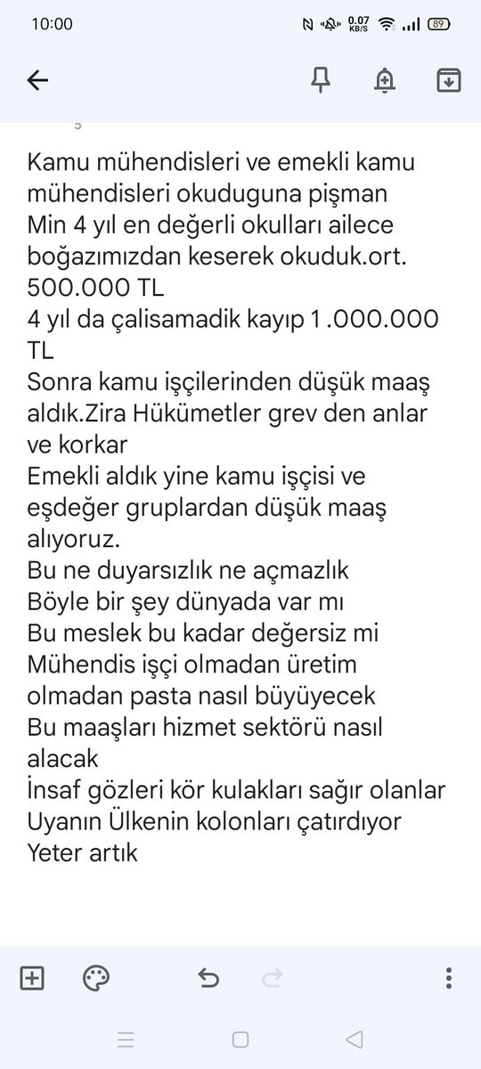 Kamu mühendisleri ve Emeklileri pişmanlık duyuyor
@Kamuhder 
#EmekliKaMuhendisleri
<a href="/prof_aydal/">Prof.Dr.Doğan AYDAL</a> 
<a href="/isikhanvedat/">Prof. Dr. Vedat Işıkhan</a> 
<a href="/dbdevletbahceli/">Devlet Bahçeli</a> 
<a href="/MA_FatihErbakan/">Fatih Erbakan</a>