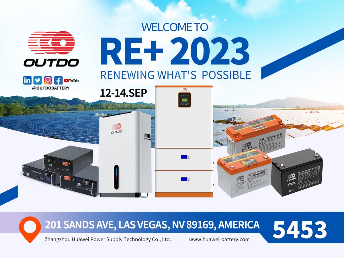 OUTDOBATTERY's tweet photo. RE➕2023☀️
RENEWING WHAT'S POSSIBLE
🗓️12-14 September 2023
🇺🇸201 Sands Ave, Las Vegas, NV 89169, America
🚩No.5453
OUTDO BATTERY🔋looks forward to your visits❤️

#outdobattery #ups #electronicsfair #battery #upsbattery  #solar #storage #homeenergystorage #lithiumbattery #LasVegas https://t.co/QWoVGuvkeG