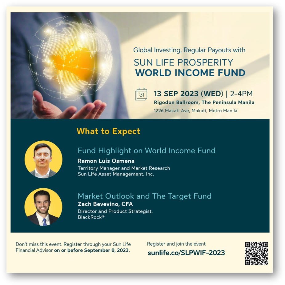 MikeTianoRFP's tweet photo. Are you looking for an investment with REGULAR PAYOUTS by investing globally using your PHP?

Comment below or DM me for a free invite on this Special Fund Launching on SEPT 13 (2-4pm) at The Peninsula Manila. https://t.co/VlgJrdwVKW