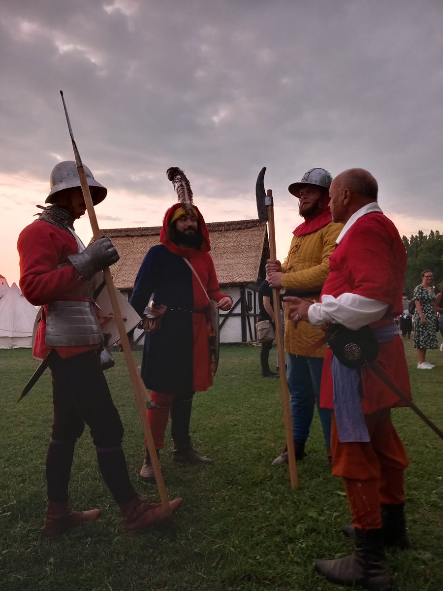 Discussing battle plans at Koprivnica Renaissance Festival, last month!