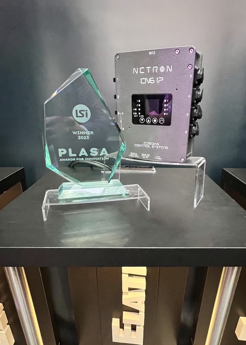 Elation Pro Europe (@elationpro_eu) on Twitter photo We are ecstatic!
Obsidian’s NETRON has won a PLASA Award for Innovation!
PLASA has recognized the world’s first IP65 product range for entertainment data distribution as ground-breaking innovation.
<a href="/plasashow/">PLASA Events</a> We are ecstatic!
Obsidian’s NETRON has won a PLASA Award for Innovation!
PLASA has recognized the world’s first IP65 product range for entertainment data distribution as ground-breaking innovation.
<a href="/plasashow/">PLASA Events</a>