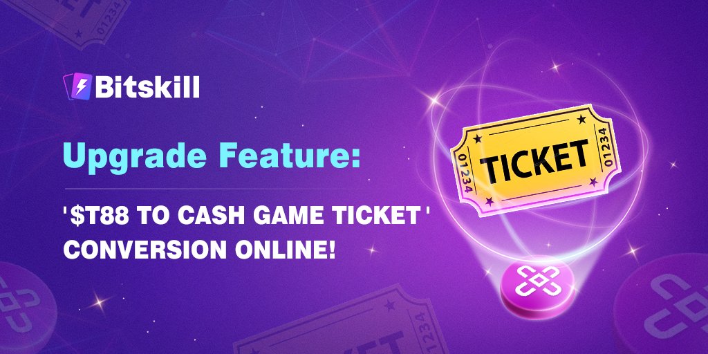 🔥'$T88 to Cash Game Ticket' Conversion online!

Exchange $T88 for FREE ticket and start playing real #CASH games.
Best #Gamefi platform with the best mechanisms.

📍Wait! Want to get more $T88? Join us on Discord Channel for exclusive giveaways!🥰👏
discord.gg/FwPE8xqC