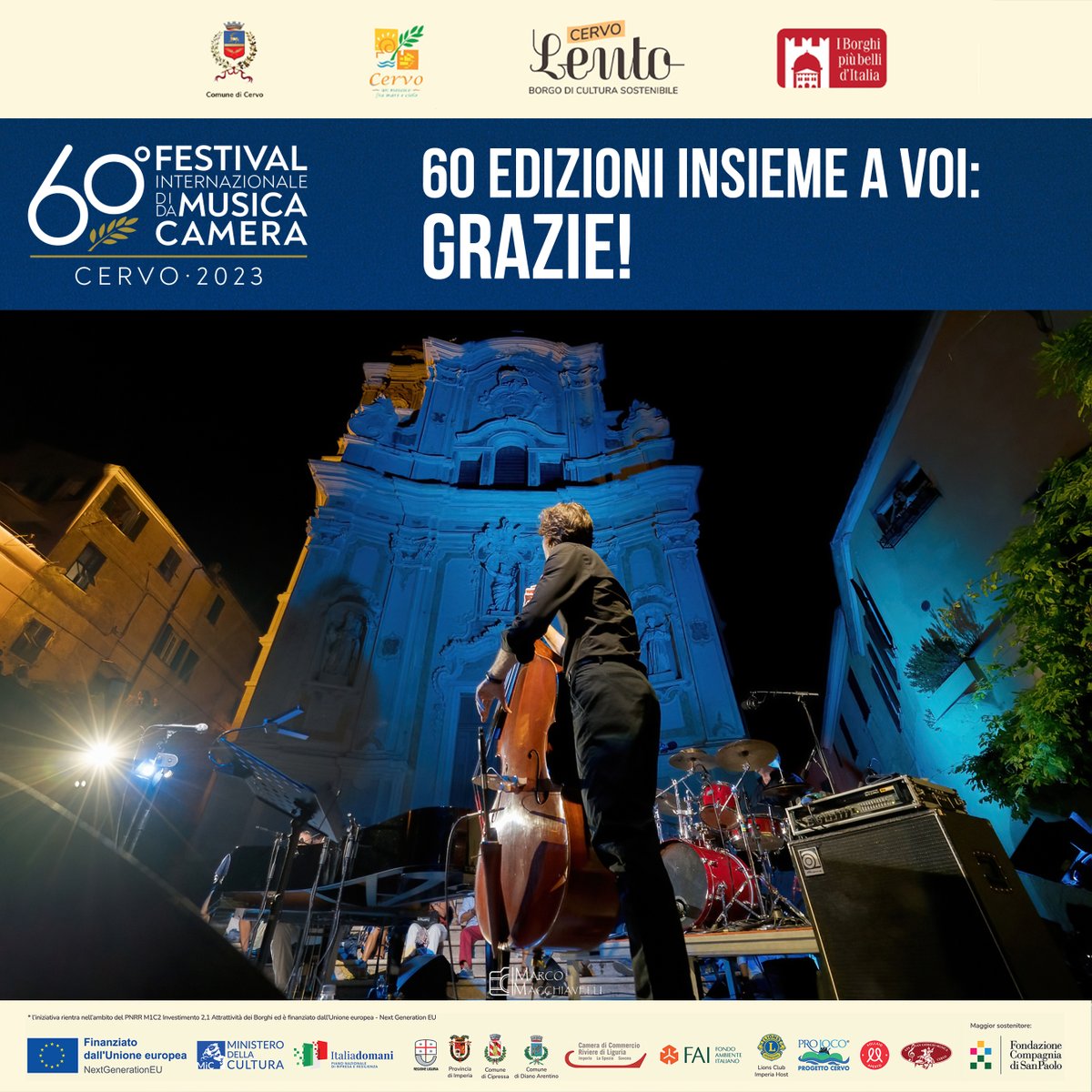Cervo Festival (@cervofestival) on Twitter photo ๐ฒ๐ฌ ๐ฒ๐ฑ๐ถ๐๐ถ๐ผ๐ป๐ถ ๐ถ๐ป๐๐ถ๐ฒ๐บ๐ฒ ๐ฎ ๐๐ผ๐ถ:
๐ด๐ฟ๐ฎ๐๐ถ๐ฒ!
<a href="/RegLiguria/">Regione Liguria</a>
<a href="/PresFAIliguria/">FAIliguria</a>
<a href="/CCIAARIVLIG/">CCIAA RIVLIG</a>
<a href="/MiC_Italia/">Ministero della Cultura</a>
<a href="/CSP_live/">Fondazione Compagnia San Paolo</a>
#cervofestival
#cervo ๐ฒ๐ฌ ๐ฒ๐ฑ๐ถ๐๐ถ๐ผ๐ป๐ถ ๐ถ๐ป๐๐ถ๐ฒ๐บ๐ฒ ๐ฎ ๐๐ผ๐ถ:
๐ด๐ฟ๐ฎ๐๐ถ๐ฒ!
<a href="/RegLiguria/">Regione Liguria</a>
<a href="/PresFAIliguria/">FAIliguria</a>
<a href="/CCIAARIVLIG/">CCIAA RIVLIG</a>
<a href="/MiC_Italia/">Ministero della Cultura</a>
<a href="/CSP_live/">Fondazione Compagnia San Paolo</a>
#cervofestival
#cervo