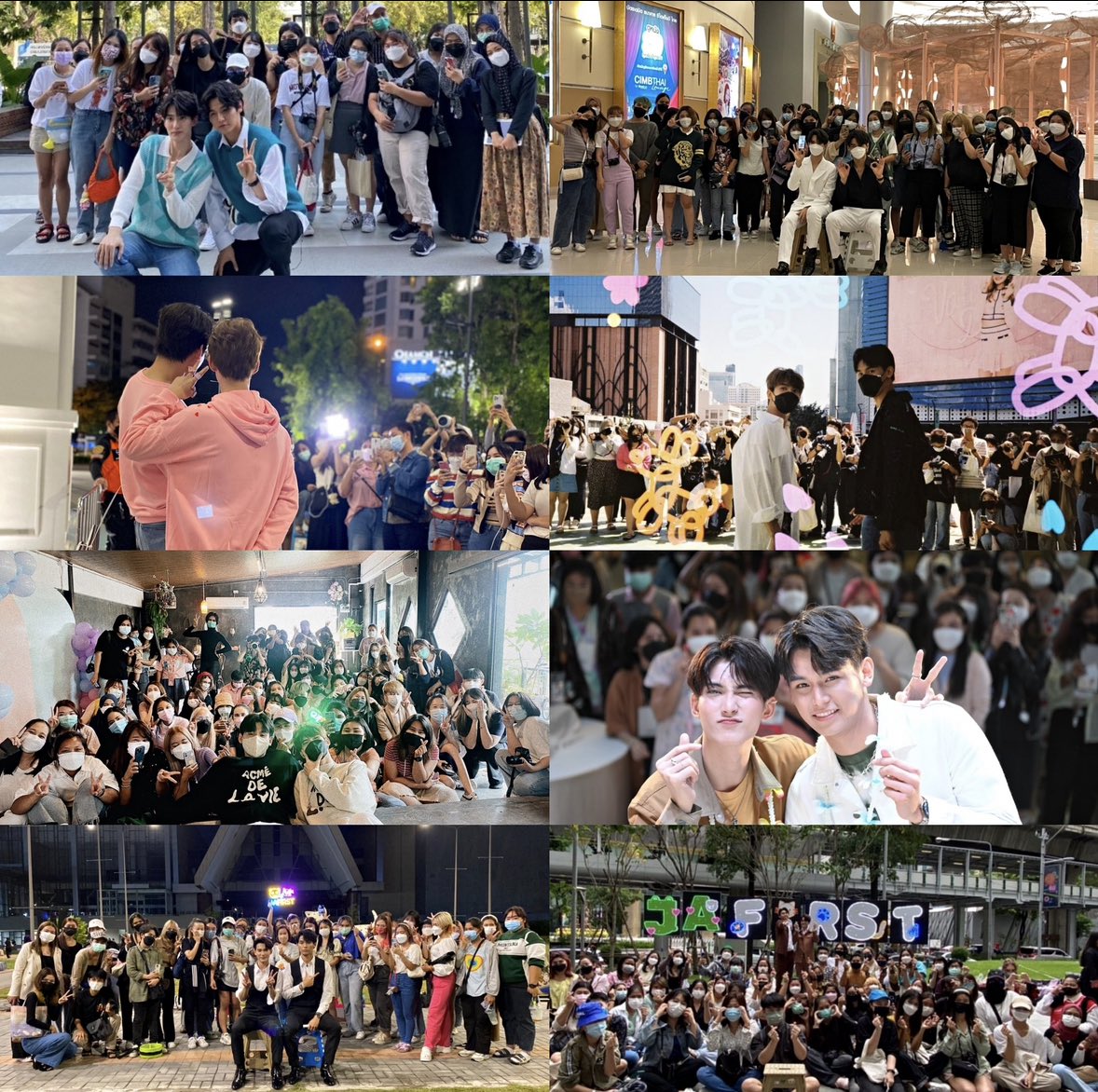 firstfh5's tweet image. รูปที่เซฟเก๊บไว้ปีที่แล้วที่เวลาดูก็ยิ้มได้ตลอดเลยคับ หายเหนื่อยทันที เวลามีคนแท้กมาผมก็ชอบแอบแคปไว้ 555555 💚🧡#Domjiw2ndBD