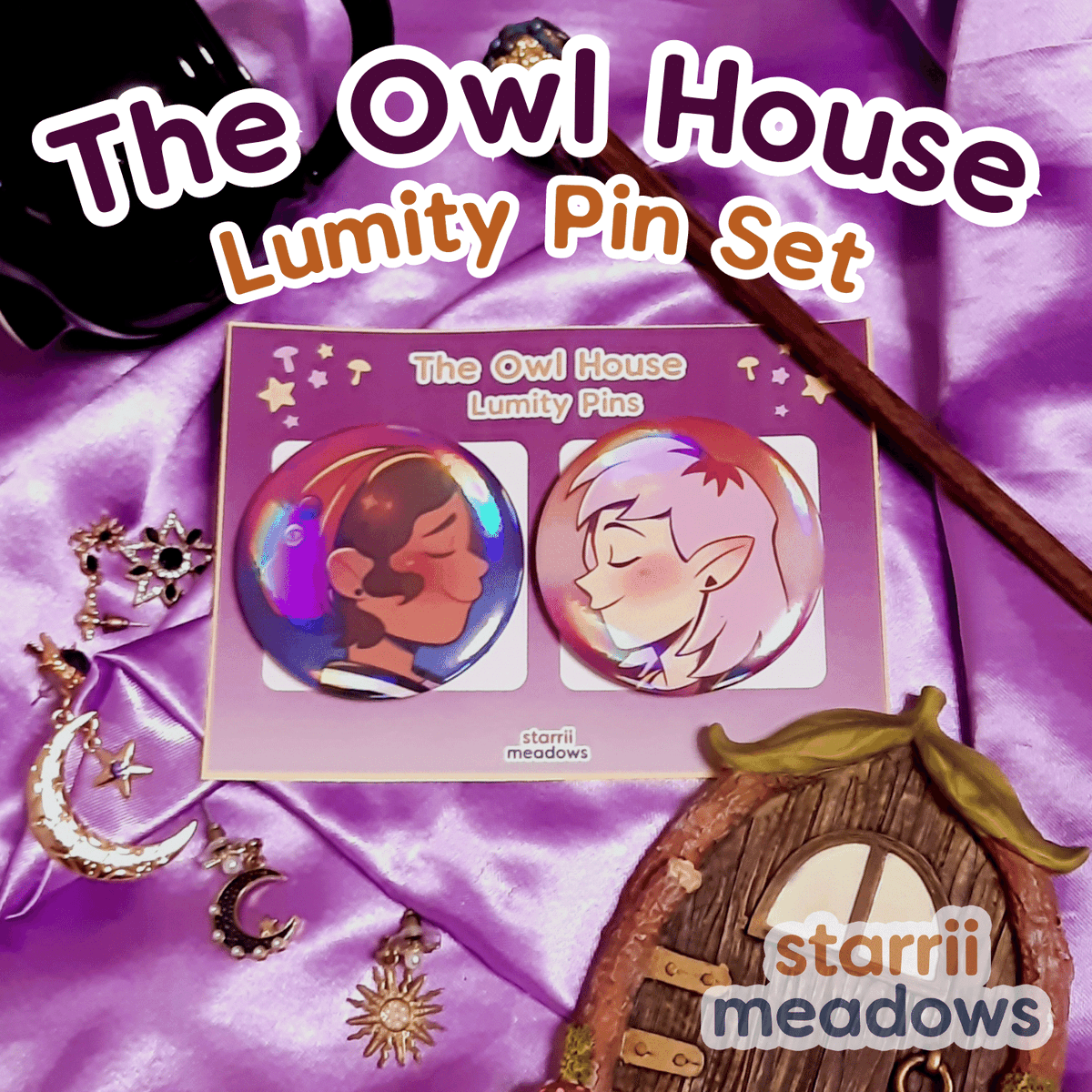 StarriiMeadows's tweet photo. For fans of The Owl House, these Lumity couple pins celebrate their love bridging two worlds. 💜🩷

Each set includes one 2.25-inch Luz Pin and one Amity Pin with a holographic finish.

#artistsph #shopeefinds #smallbusinessph #stickersph #pinsph #lumity #toh #theowlhouse https://t.co/EVb1XuRX6v