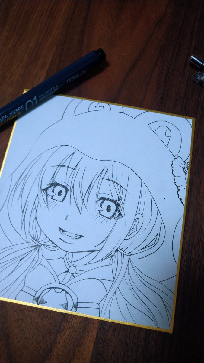 「前に描いた色紙! 」|伊藤ひずみ 色々新連載準備中のイラスト
