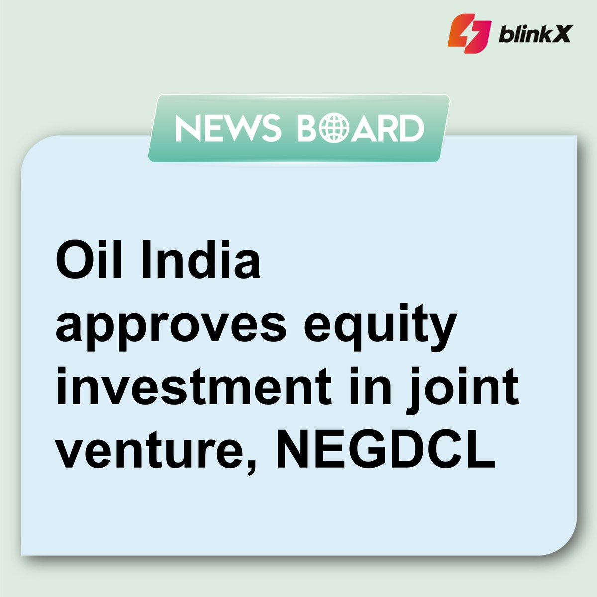 The government-run Oil India Ltd. announced that its board had approved an equity investment of up to Rs. 1,738Cr in the joint venture business

Read more at - blinkx.in/news/company/o…

#Oil #OilIndiaLtd #oilandgas #investment #investor #jointventure #TrendingNews #news…