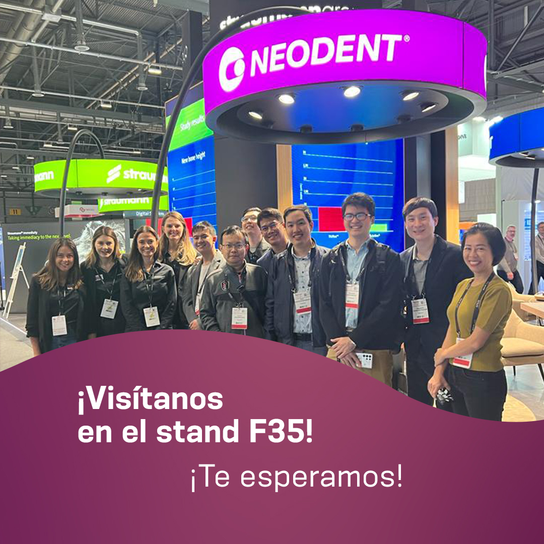 NeodentES's tweet photo. ¿Por qué visitarnos en el 30 congreso de la @eao_association?

¡Te esperamos en el stand F35 para que conozcas nuestra filosofía y nuestra historia! 30 años de implantología, ayudando a devolver miles de sonrisas. Más información aquí ➡ https://t.co/ei37irQ4Mv https://t.co/wG7HgTCbLp